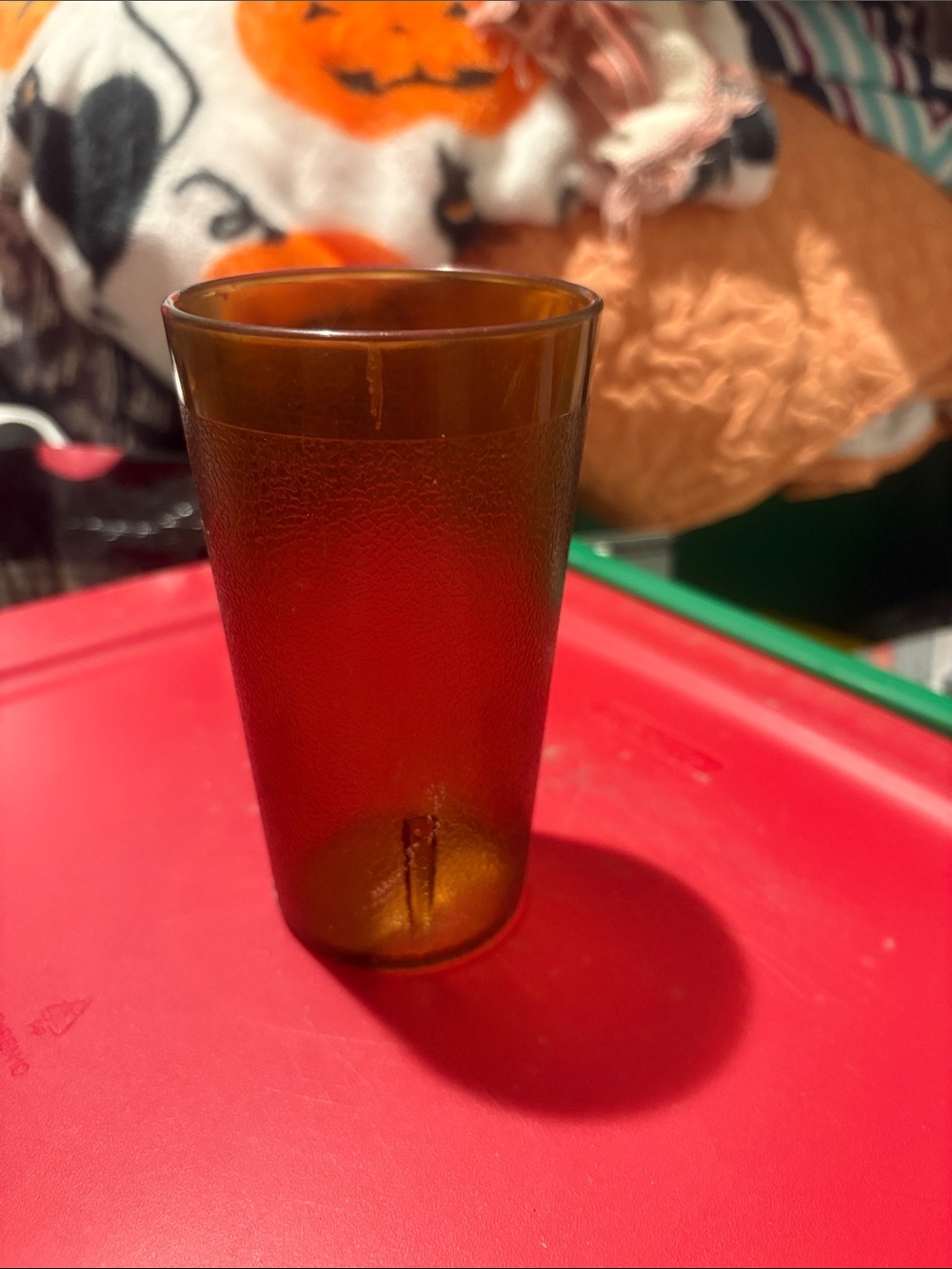Amber Textured Drinking Glass - Home Dining